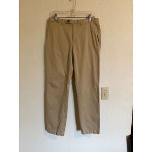 Brooks Brothers Red Fleece Mens Chino Pants 33x30 Khaki Tan Stretch Cotton Twill